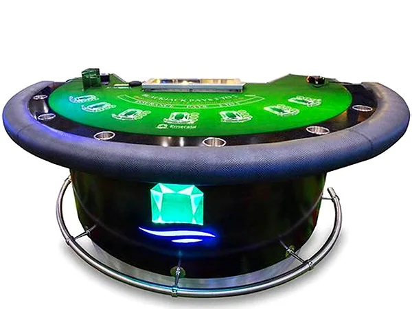 Live dealer blackjack table with a real croupier